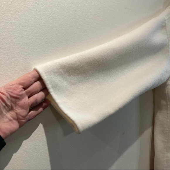 Z/QING Sz XS Oversized Woollen  Ombre Effect Open Front Pockets Collar Coat NEW - Picture 8 of 10